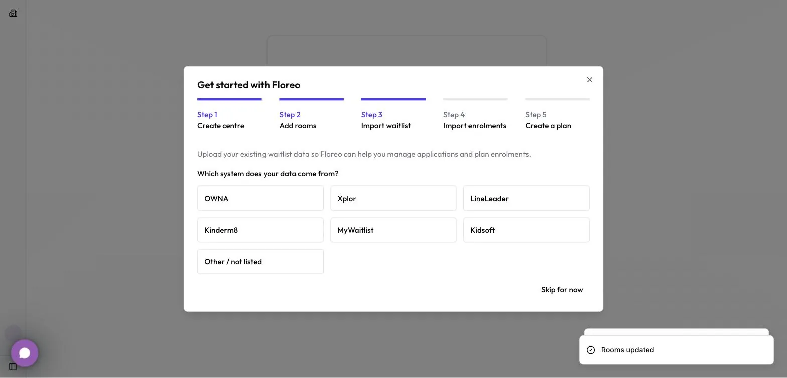 Choose where your waitlist comes from. LineLeader and MyWaitlist are listed too.
